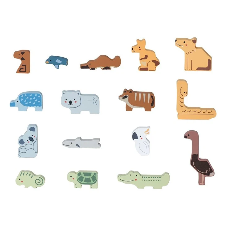 Wooden Animal Blocks Toy high quality