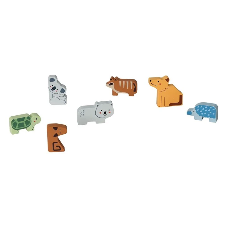 Wooden Animal Blocks Toy price