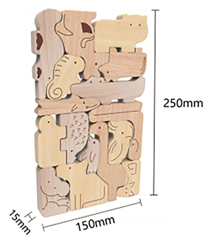 Wooden Animal Blocks Toy best