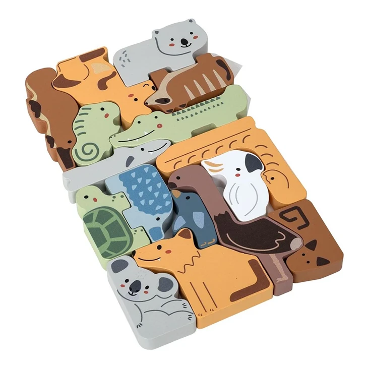 Wooden Animal Blocks Toy suppliers
