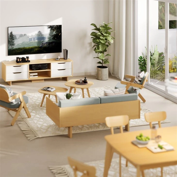 Wooden TV Stand For Living Room high quality