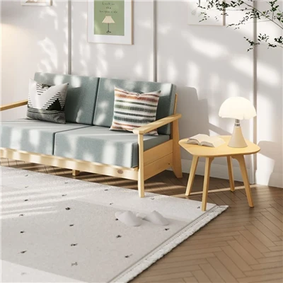 Solid Wood Loveseat Sofa