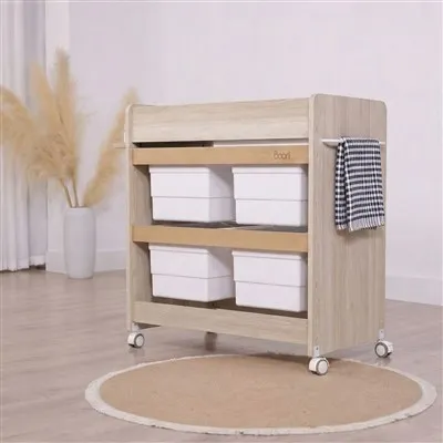 White Changing Table with Drawers