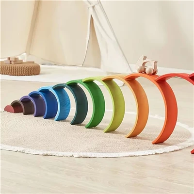 Wooden Stacking Rainbow Toy