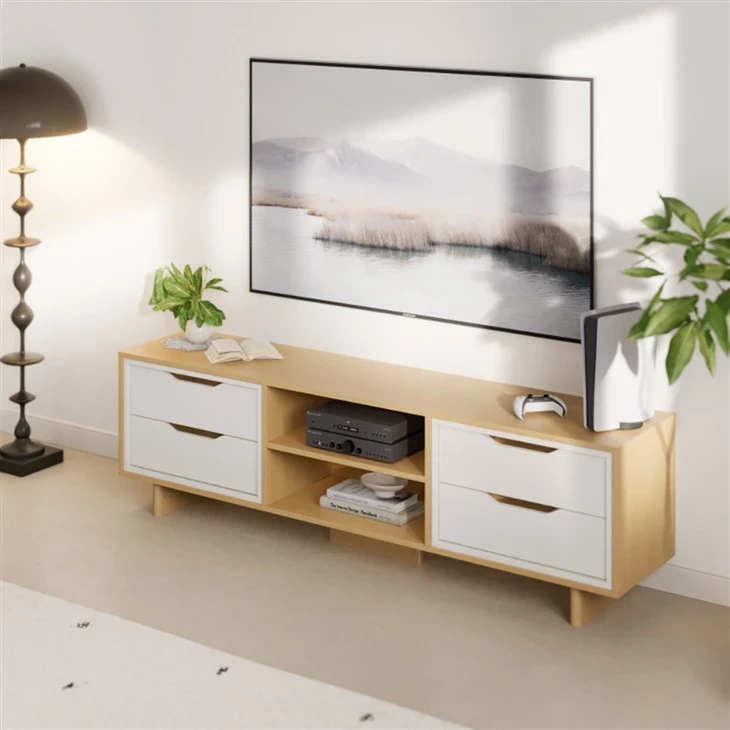 Wooden TV Stand For Living Room